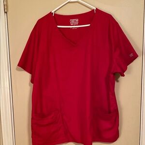 Cherokee Women's Red Scrub Top